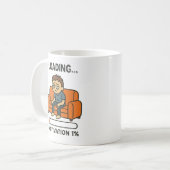 Grappige Lade Motivatie 1% Koffiemok (Voorkant links)