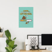 Grappige “Laden” Badposter Poster (Thuiskantoor)
