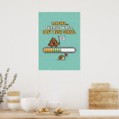 Grappige “Laden” Badposter Poster (Keuken)