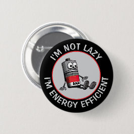 Grappige lage batterij ronde button 5,7 cm