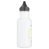 Grappige Lage Batterij RVS Fles (Links)