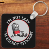 Grappige lage batterij sleutelhanger (Achterkant)