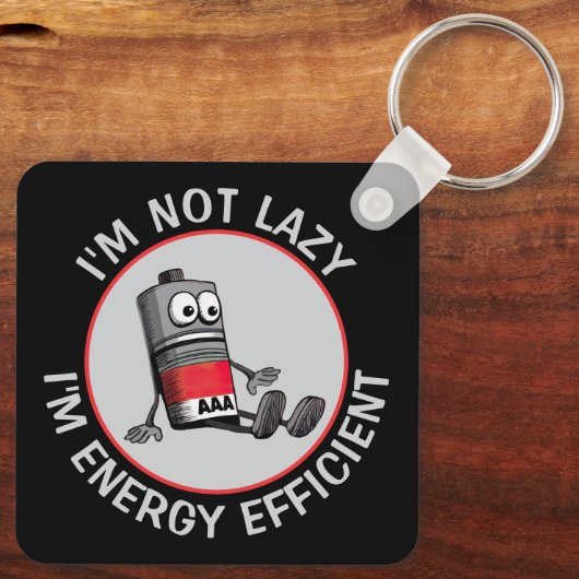 Grappige lage batterij sleutelhanger (Achterkant)