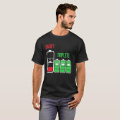 Grappige lage batterij triplet vader t-shirt (Voorkant volledig)