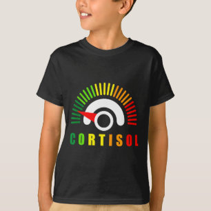 Grappige lage cortisol niveaus meme bijnieruitputt t-shirt