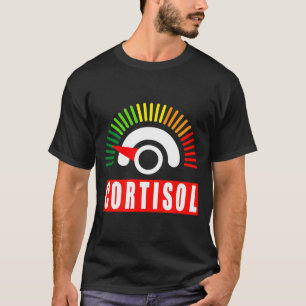 Grappige lage cortisol niveaus meme bijnieruitputt t-shirt