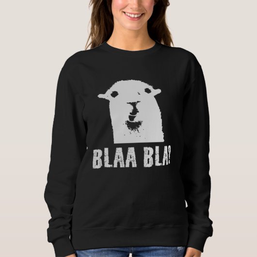 Grappige Lama Bla Blaa Trui (Voorkant)