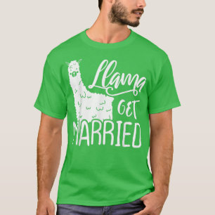 Grappige Lama Bruid Bachelorette Feestje Schattig  T-shirt