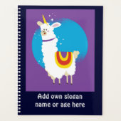 Grappige Lama Eenhoorn Alpaca Kawaii Schattige Naa Planner (Voorkant)