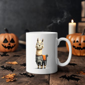 Grappige Lama Halloween Koffiemok