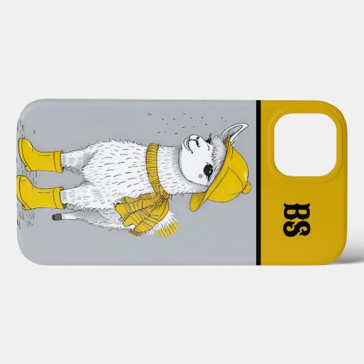 Grappige lama in regenlaarzen - Beach Humor Case-Mate iPhone Case (Achterkant (horizontaal))