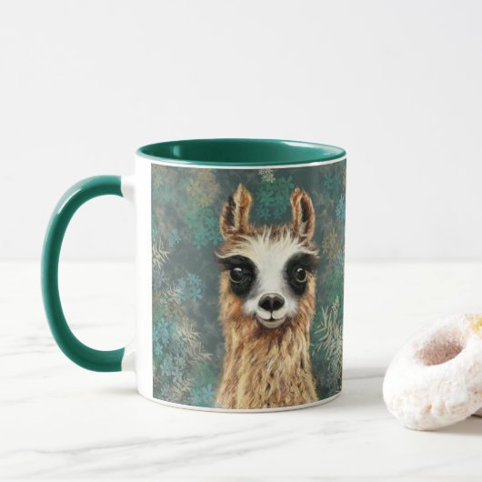 Grappige Lama Koffiemok Mok (Met donut)