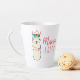 Grappige Lama MAMA Cute Moederdag Verjaardag Cadea Latte Mok