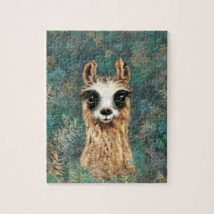 Grappige lama puzzel