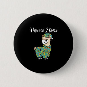 Grappige lama pyjama lama bedtijd pyjama alpaca ronde button 5,7 cm