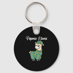 Grappige lama pyjama lama bedtijd pyjama alpaca sleutelhanger