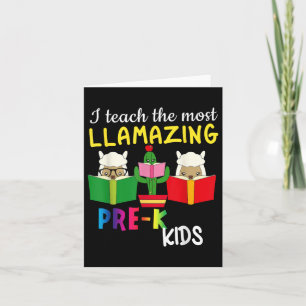 Grappige Lama School leraren cadeau terug naar sch Kaart