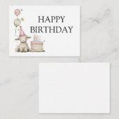 Grappige Lamb verjaardagsviering Notitiekaartje (Voorkant / Achterkant)