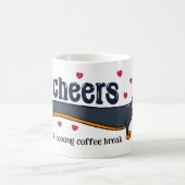 Grappige lange koffiepauze hond koffiemok (Center)