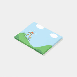 Grappige Lange Running Pi © illustratie Gift Post-it® Notes