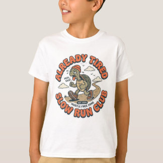 Grappige Langzame Hardloopclub Vintage Schildpad T-shirt