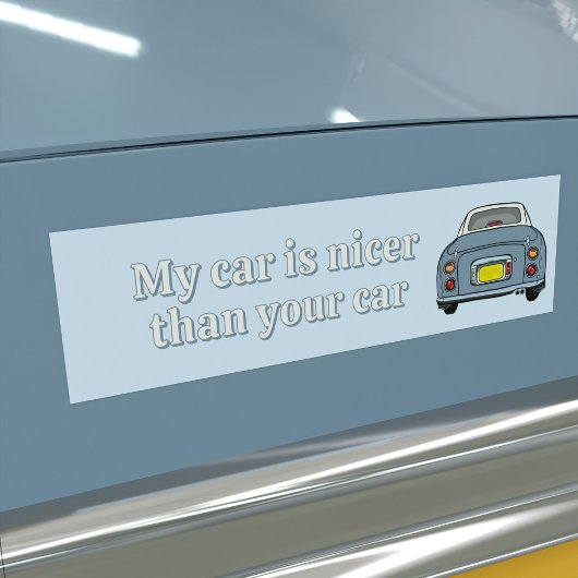 Grappige Lapis Figaro Auto is leuker Bumpersticker