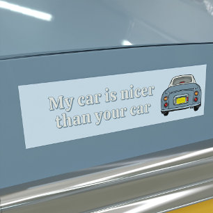 Grappige Lapis Figaro auto is mooier Bumpersticker