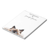 Grappige lapjeskat-notitieblok notitieblok (Linkerzijde)