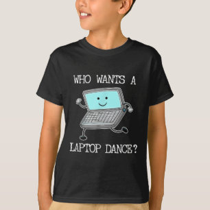 Grappige Laptop Dans Dansende Computer Pun Quote F T-shirt