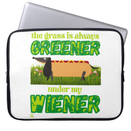 grappige laptophoes "MY WIENER" Laptop Sleeve