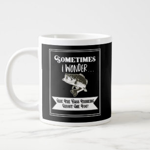Grappige Largemouth Bass Gevist Quote voor Mannen Grote Koffiekop