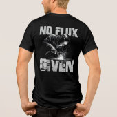 Grappige lasser geen flux gegeven Mannen Tri-Blend Shirt (Achterkant)