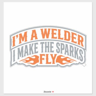 Grappige lasser Vonken Vliegen Lassen Geschenk Rei Sticker