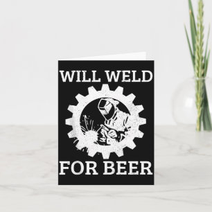 Grappige lasser zal lassen voor bier lascadeau tan kaart