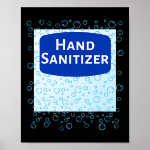 Grappige last minute en gemakkelijke hand sanitize poster