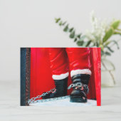 Grappige Late Kerstkaart (Staand voorkant)