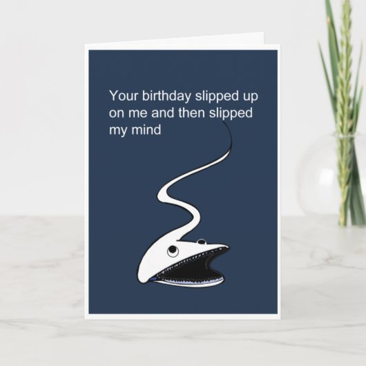 Grappige late verjaardag kaart (Voorkant)