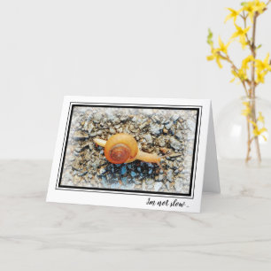 Grappige Late Verjaardag Kaart met Slak