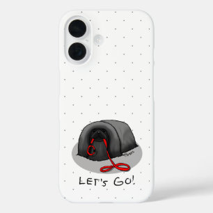 Grappige Laten we gaan! voor een wandeling Pekinge iPhone 16 Hoesje