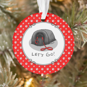 Grappige Laten we gaan! voor een wandeling Pekinge Ornament