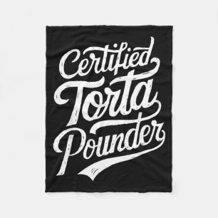 Grappige Latino Gecertificeerde Torta Onder Mexica Fleece Deken