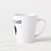 Grappige latte koffie liefhebber romantische kop (Rechts)