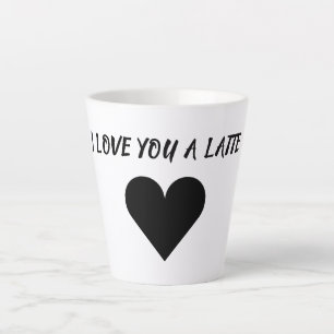 Grappige Latte Koffieliefhebber Romantische Beker Mok