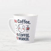 Grappige Latte Mok voor koffieliefhebbers (Linkerhoek)