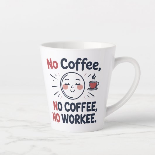 Grappige Latte Mok voor koffieliefhebbers (Rechts)