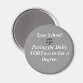 Grappige Law School Magnet (Voorkant / Achterkant)
