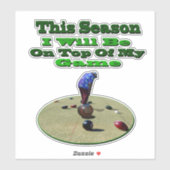 Grappige Lawn Bowls Dit Seizoen, Sticker (Vel)