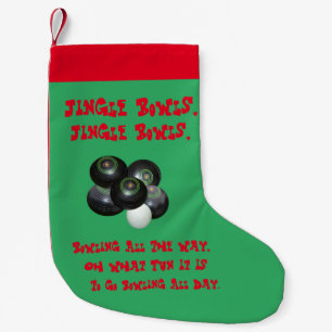 Grappige Lawn Bowls kerst, Kleine Kerstsok