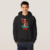 Grappige Layz Sloth Gewichtheffen Workout Sport Hoodie (Voorkant volledig)