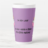 Grappige Lazy Cat Latte Mokken (Voorkant)